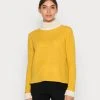 Esprit Damen Strickpullover - Brass Yellow
