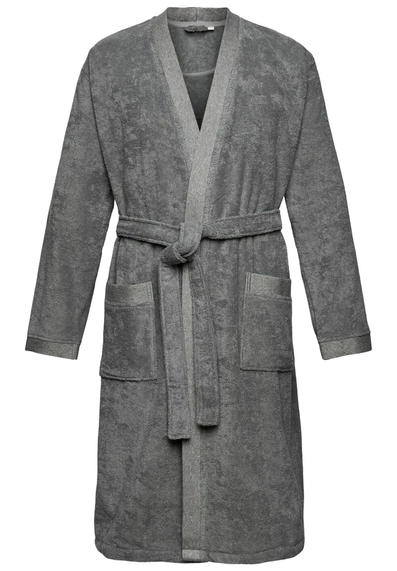 Esprit Herren Bademantel - Anthracite 6 Esprit Herren Bademantel - Anthracite – Bild 4