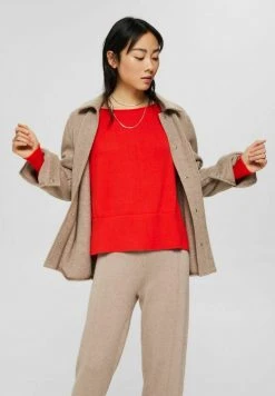 Esprit Damen MIT SCHLITZEN - Strickpullover - Orange Red -Esprit Verkäufe 2024 4be04834992c465ba49d9111eb6e9682