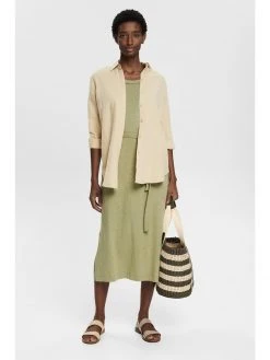 Esprit Damen HENLEY DRESS - Jerseykleid - Light Khaki -Esprit Verkäufe 2024 4d8a6f4b03e8451db69aa5fdd9d3ecda
