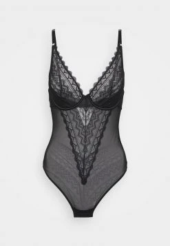 Esprit Damen FESTIVE HALF MOON PADDED - Body - Black