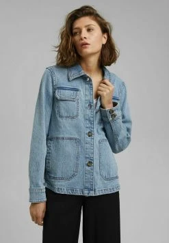 Esprit Damen Jeansjacke - Blue Light Washed