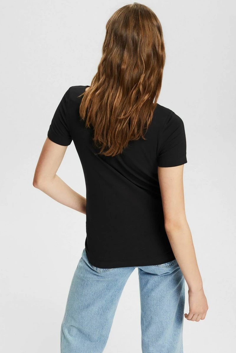 Esprit Damen T-Shirt Basic - Black 5 Esprit Damen T-Shirt Basic - Black – Bild 3