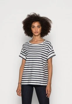 Esprit Damen COO STRIPE - T-Shirt Print - Navy
