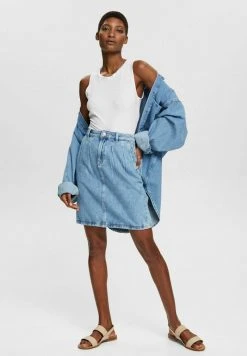 Esprit Damen Jeansrock - Blue Light Washed -Esprit Verkäufe 2024 5329d5998fc946799093f64a014aeb04