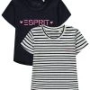 Esprit Kinder 2 PACK - T-Shirt Print - Navy
