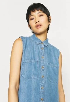 Esprit Damen BLOUSE - Hemdbluse - Blue Light Wash -Esprit Verkäufe 2024 5391233ecf8d4f039b5cd73fad568ec0