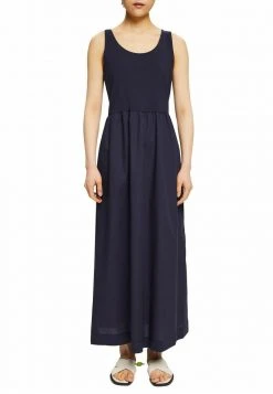 Esprit Damen MATERIAL MIX IN LÄNGE - Maxikleid - Navy -Esprit Verkäufe 2024 5619d03746c54079b21c38a9e60b4b42