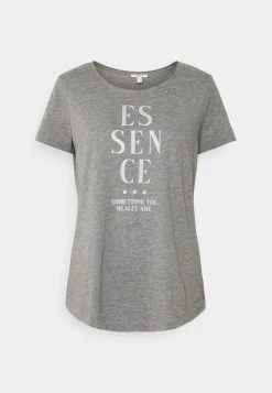 Esprit Damen T-Shirt Print - Gunmetal