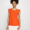 Esprit Damen T-Shirt Basic - Orange Red