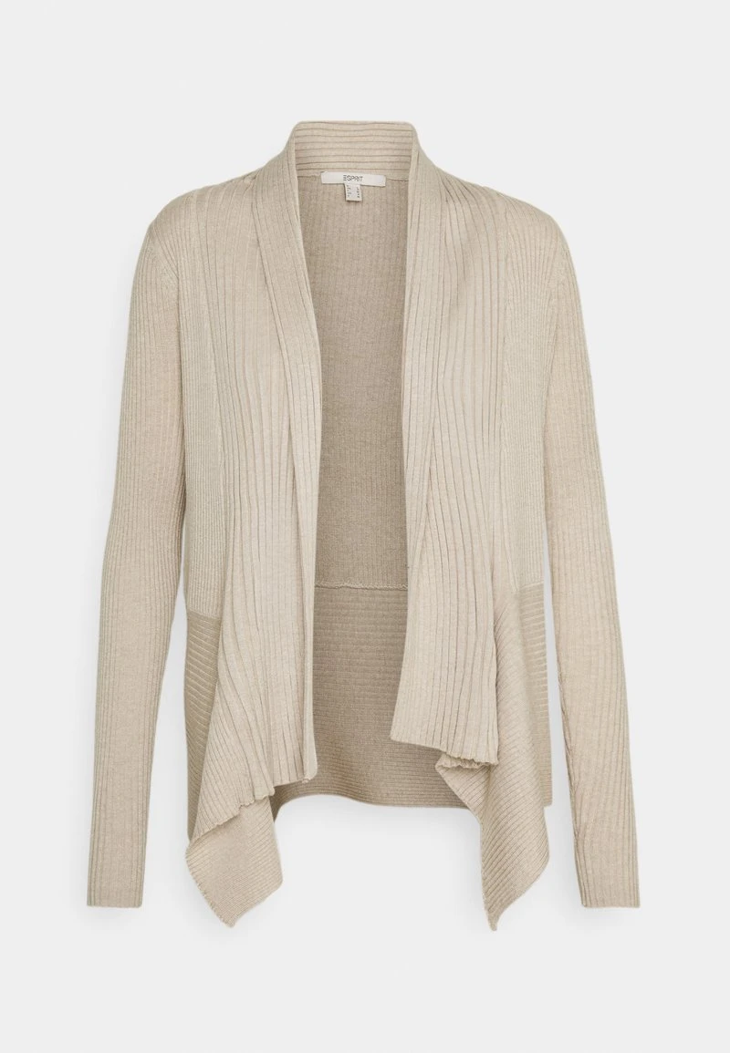 Esprit Damen NOOS RIB CARDI - Strickjacke - Sand 3 Esprit Damen NOOS RIB CARDI - Strickjacke - Sand