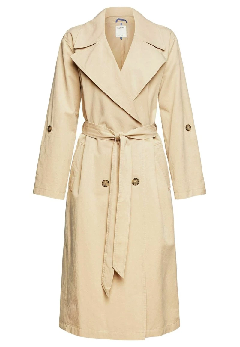 Esprit Damen MIT BINDEGÜRTEL - Trenchcoat - Sand 7 Esprit Damen MIT BINDEGÜRTEL - Trenchcoat - Sand – Bild 5