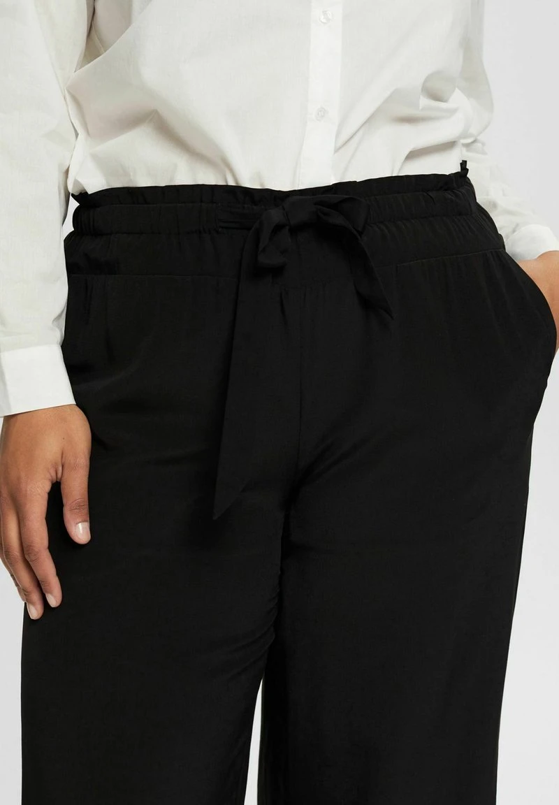 Esprit Damen CURVY - Stoffhose - Black 6 Esprit Damen CURVY - Stoffhose - Black – Bild 4