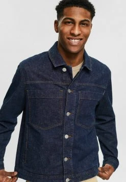 Esprit Herren Jeansjacke - Blue Dark Washed