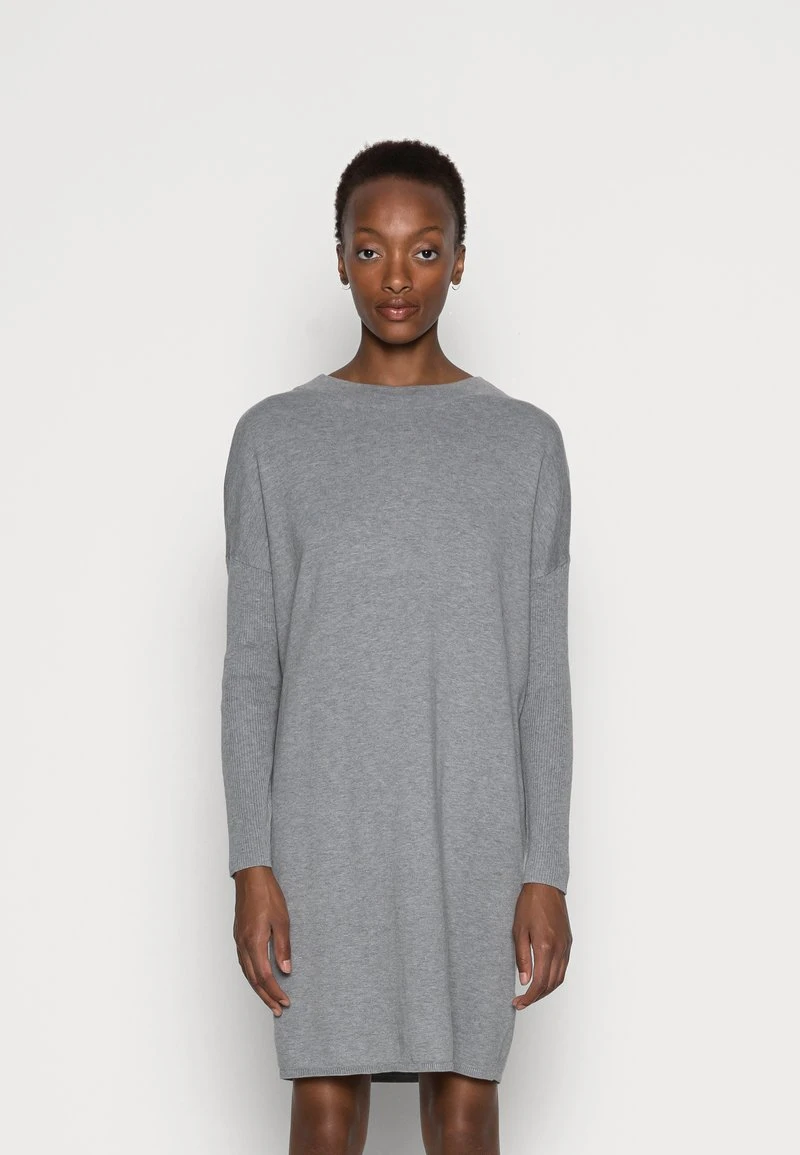 Esprit Damen CORE DRESS - Strickkleid - Medium Grey 3 Esprit Damen CORE DRESS - Strickkleid - Medium Grey