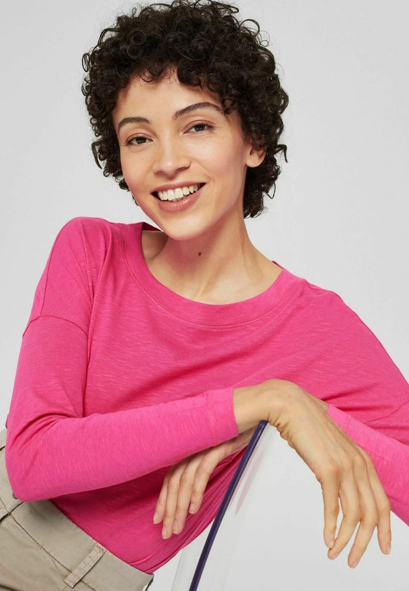 Esprit Damen Langarmshirt - Pink Fuchsia 7 Esprit Damen Langarmshirt - Pink Fuchsia – Bild 5