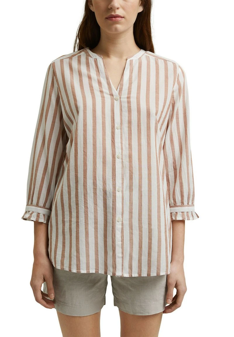 Esprit Damen Bluse - Caramel 7 Esprit Damen Bluse - Caramel – Bild 5