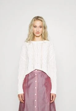 Esprit Damen CABLE - Strickpullover - Off White