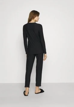 Esprit Damen SOFT STRIPES LONGSLEEVE LONG PANTS - Pyjama - Black -Esprit Verkäufe 2024 5d95e9f3f0cf493fb141200cfa432ddd