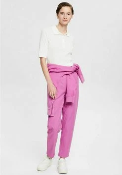 Esprit Damen Chino - Pink Fuchsia