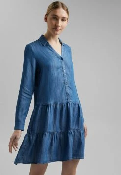 Esprit Damen Freizeitkleid - Blue Medium Wash