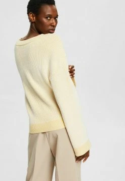 Esprit Damen LOOSE - Strickpullover - Dusty Yellow -Esprit Verkäufe 2024 6171feb2aace49e5a87895b238de5569