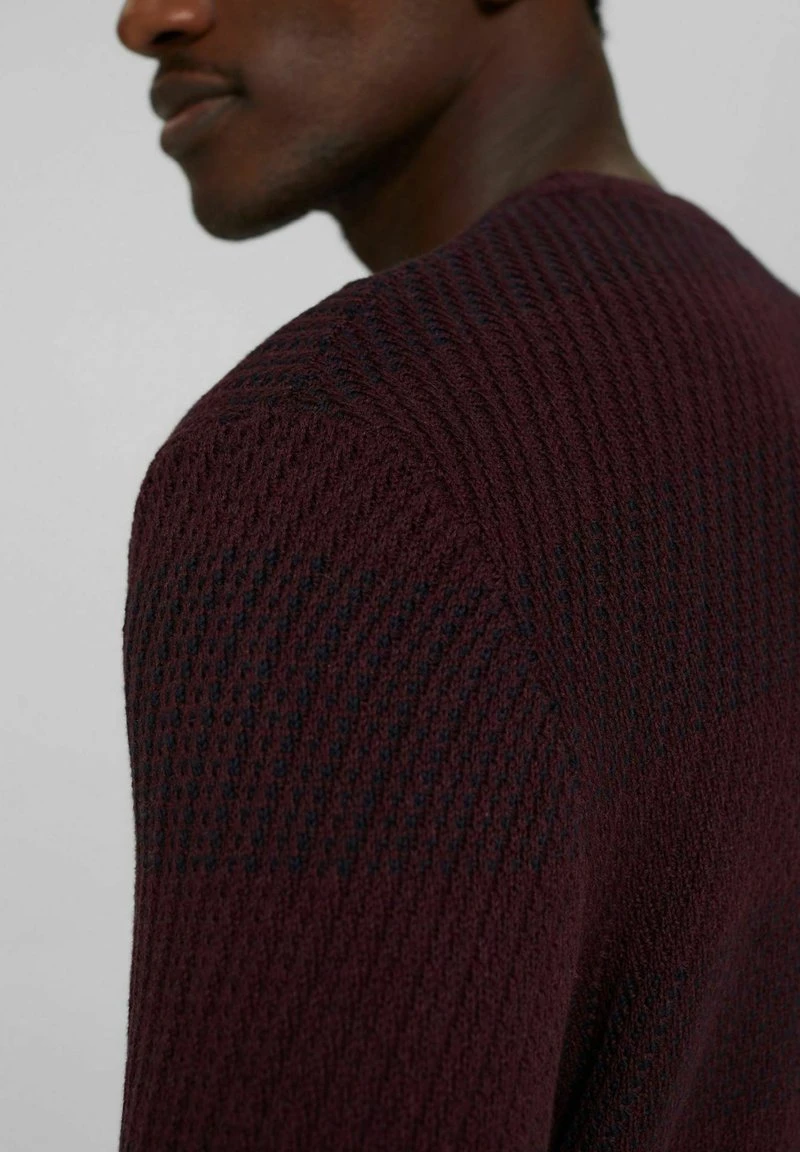 Esprit Herren Strickpullover - Bordeaux Red 7 Esprit Herren Strickpullover - Bordeaux Red – Bild 5