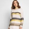 Esprit STRIPED - Strickpullover - Dusty Yellow | Damen -Esprit Verkäufe 2024 62fc1eed062d455589e72c0a2949ad50