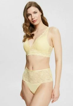 Esprit Damen SEASONAL HIGH WAIST - String - Light Yellow