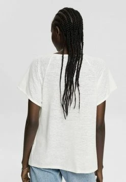 Esprit Damen GESTREIFTES - T-Shirt Print - Off White -Esprit Verkäufe 2024 65a9f31f7d0a4bfc996f4e5dd0f3c22e