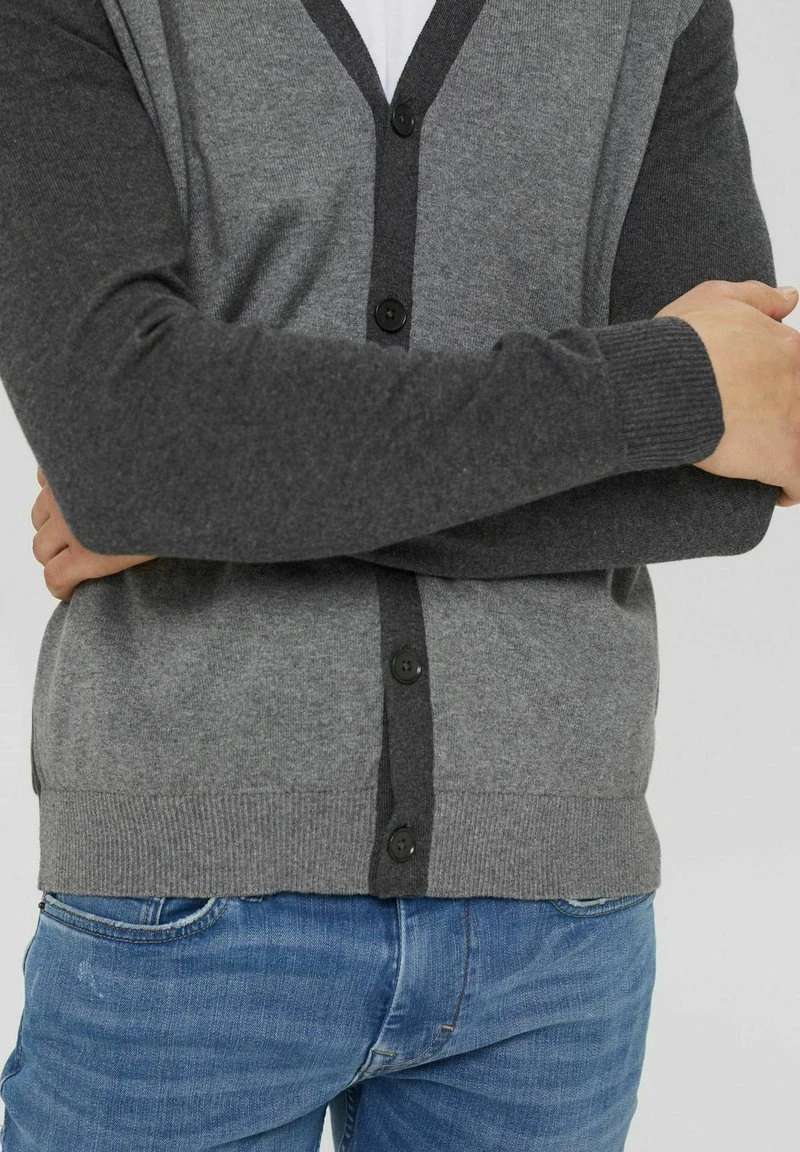 Esprit Strickjacke - Dark Grey | Herren 8 Esprit Strickjacke - Dark Grey | Herren – Bild 6