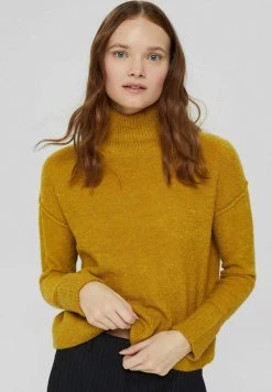 Esprit Damen Fleecepullover - Brass Yellow