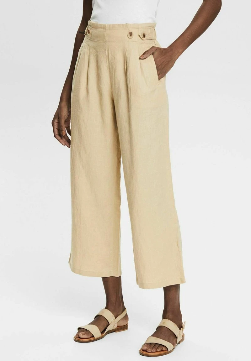 Esprit Damen MIT VERKÜRZTEM BEIN - Stoffhose - Sand 3 Esprit Damen MIT VERKÜRZTEM BEIN - Stoffhose - Sand