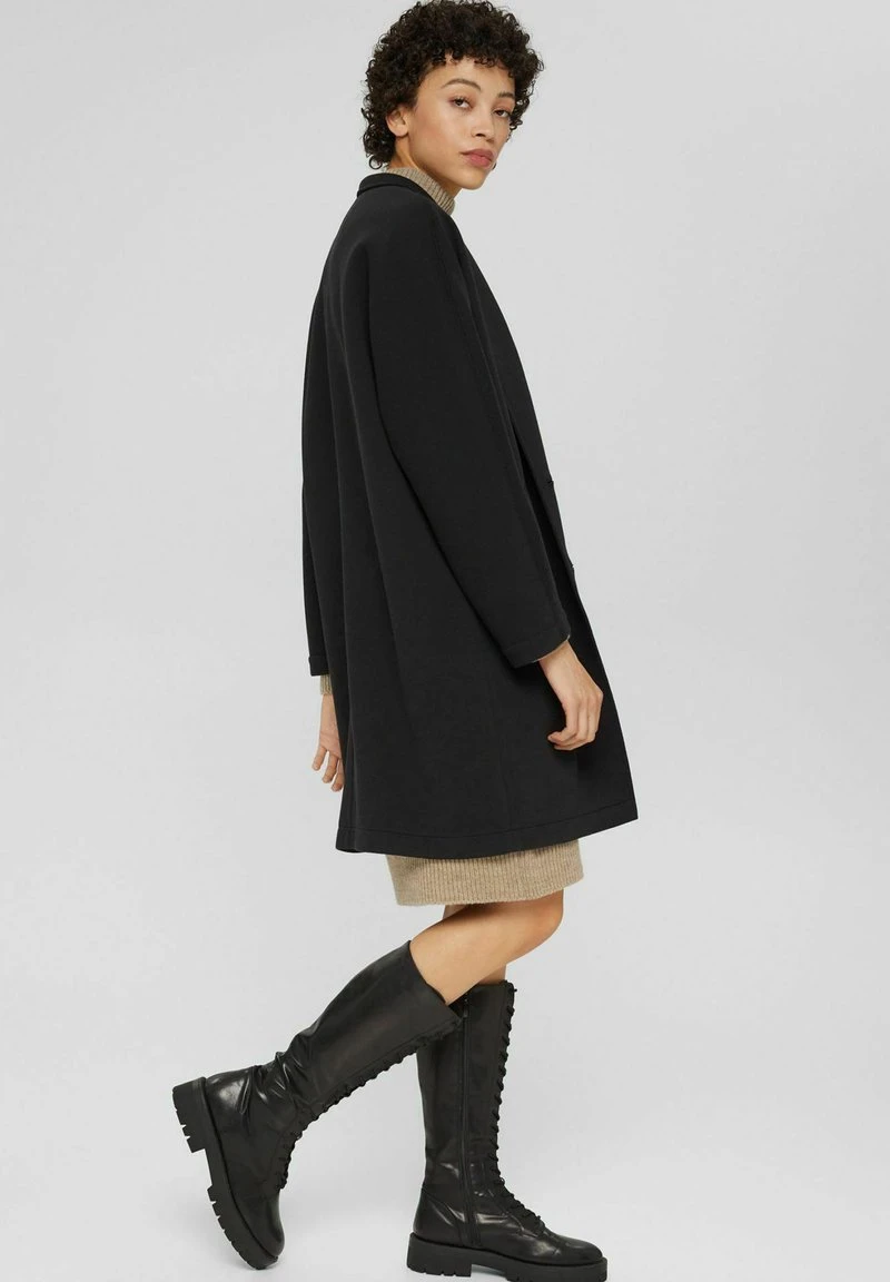 Esprit Damen Klassischer Mantel - Black 6 Esprit Damen Klassischer Mantel - Black – Bild 4