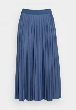 Esprit Damen PLISEE SKIRT - Faltenrock - Blue Lavender