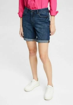 Esprit Damen Jeans Shorts - Blue Light Washed