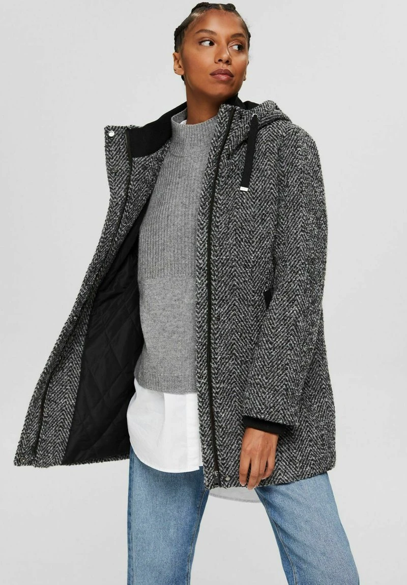 Esprit Damen Klassischer Mantel - Anthracite 5 6 Esprit Damen Klassischer Mantel - Anthracite 5 – Bild 4