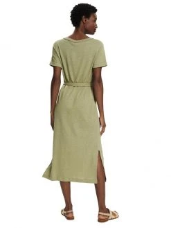 Esprit Damen HENLEY DRESS - Jerseykleid - Light Khaki -Esprit Verkäufe 2024 6c06b0ad85be4634b3ee0d1b97eaafad