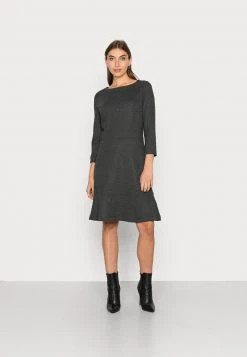 Esprit PUNTI DRESS - Jerseykleid - Anthracite | Damen