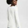 Esprit Damen SLIM - Langarmshirt - Off White -Esprit Verkäufe 2024 6e2649892bed4a7cabe1db3d417372ad
