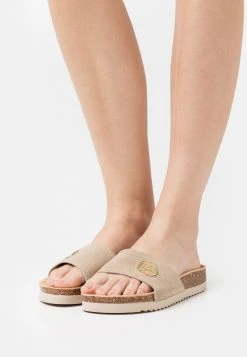 Esprit Damen ROUND BUC - Pantolette Flach - Beige