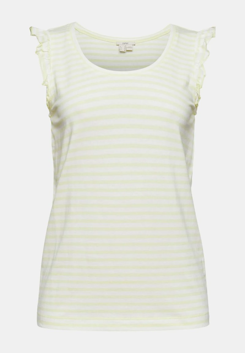 Esprit Damen SUS FAB MIX TNK - Top - Citrus Green 4 Esprit Damen SUS FAB MIX TNK - Top - Citrus Green – Bild 2