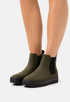 Esprit Damen BOOTIE - Plateaustiefelette - Khaki Green