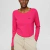 Esprit Damen Langarmshirt - Pink Fuchsia