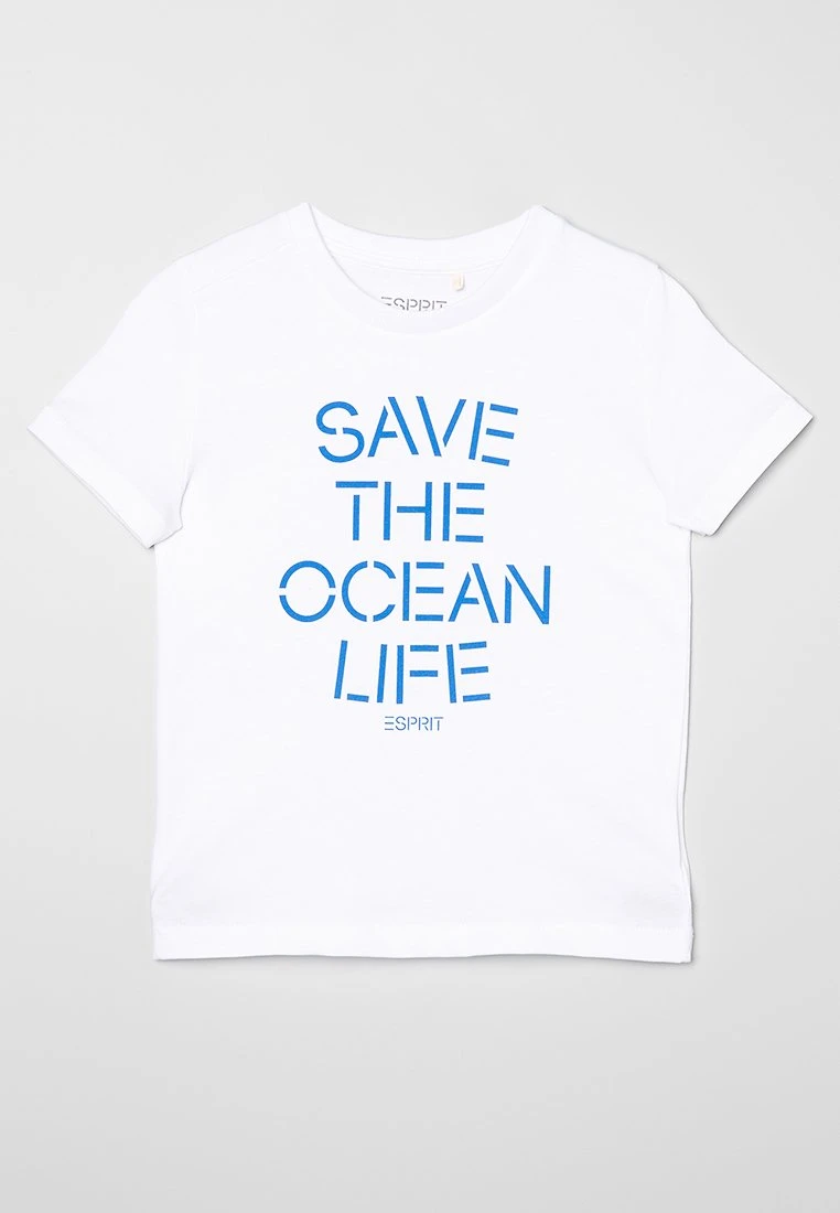 Esprit Kinder T-SHIRT 1/4 ARM - T-Shirt Print - White White 3 Esprit Kinder T-SHIRT 1/4 ARM - T-Shirt Print - White White