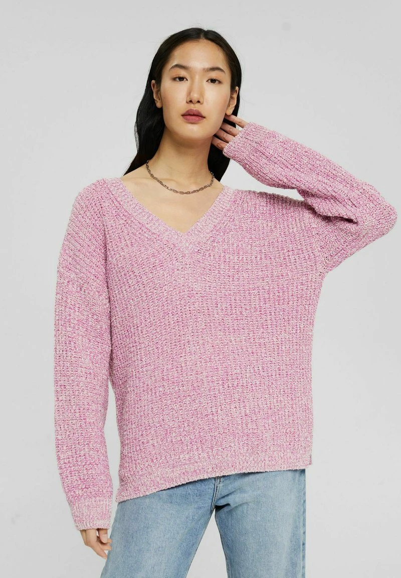 Esprit Damen Strickpullover - Pink Fuchsia 3 Esprit Damen Strickpullover - Pink Fuchsia