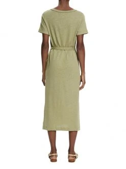 Esprit Damen HENLEY DRESS - Jerseykleid - Light Khaki -Esprit Verkäufe 2024 70e00becc48c435c9d48e78596d9d823