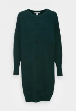 Esprit Damen O SHAPE DRESS - Strickkleid - Dark Teal Green -Esprit Verkäufe 2024 715c52a529884aa48185afdc9a388f1d