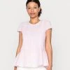 Esprit Damen BLOUSES - T-Shirt Print - Pink