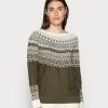 Esprit Damen CORE JAQUAR - Strickpullover - Dark Khaki